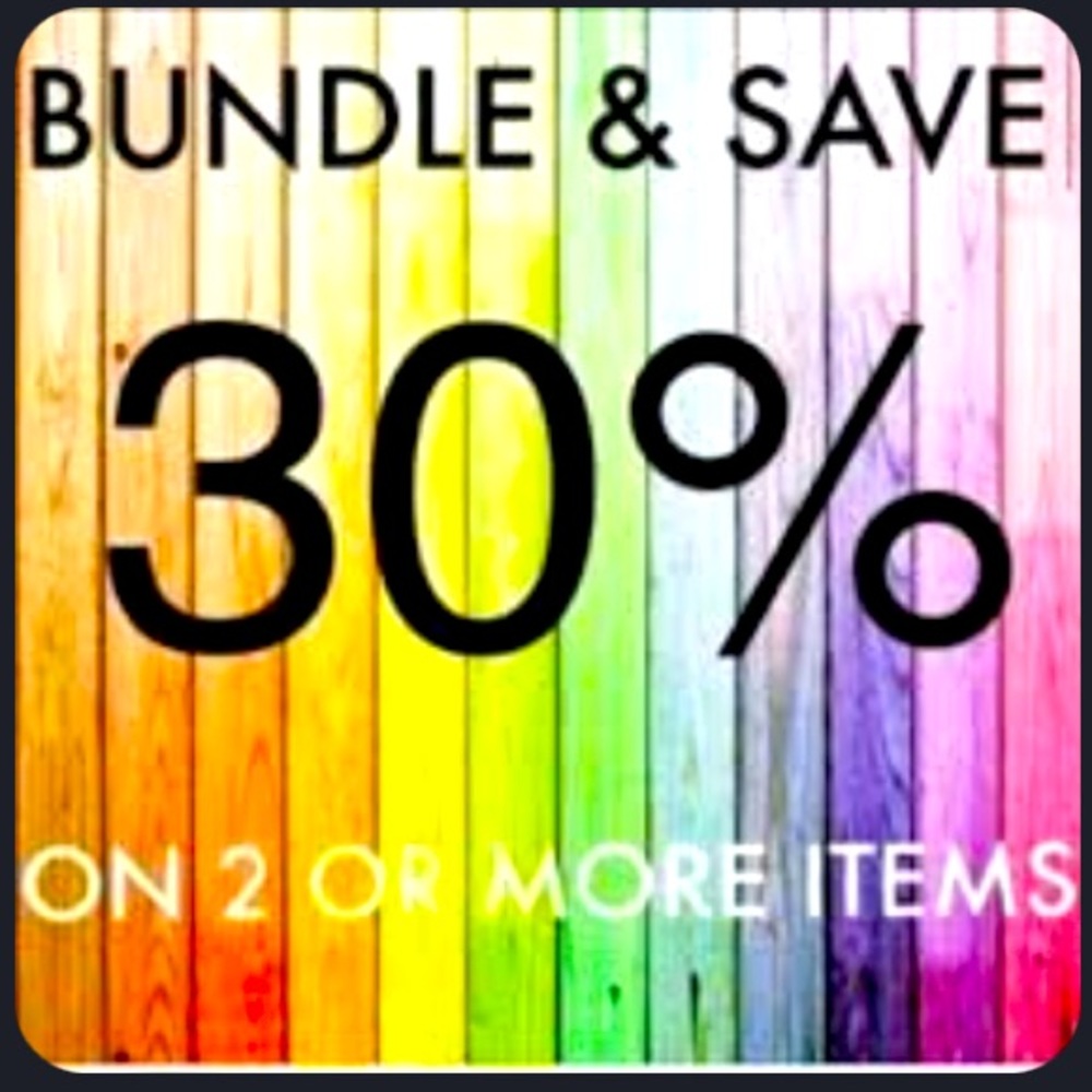 30% off when bundles of 2 or more are created!! Thanks for shopping with me!!🛍